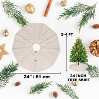 Easter Skirt Button Closure Thickened Knit Skirt Christmas Tree Apron Festive Atmosphere Xmas Floor Mat for Homeowners, Families, Indoor, Office, Living Room