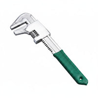 F-Shaped Wrench with Coated Handle Comfortable Adjustable Wrench Non-Slip Spanner for Plumbing, Workshop
