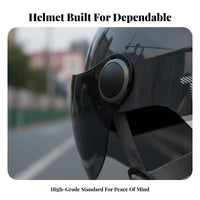Double Visor Half Helmet 3C Officially Approved Face Electric Bike Helmet Four-Season Impact-Resistant Headwear for Riders, City Commuting