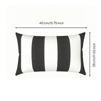 Waterproof Outdoor Chair Pillow Removable Cover Lounge Chair Cushion Securing Strap Chaise Lounge Cushion Concealed Zipper for Poolside, Porch, Beach