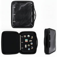 Zippered Enamel Pin Binder Portable Pin Display Book Long-Lasting Convenient for Conventions