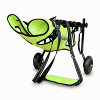Padded Dog Wheelchair with Back-Leg Support Stable Dog Wheelchair with 2 Wheels Lightweight Rehabilitation Cart Long-Lasting for Disabled Dogs