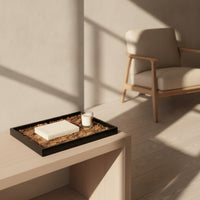 Rectangular Tray Versatile Rectangular Tray with Faux Stylish for Vanity