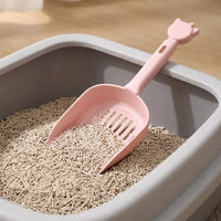 Litter Sifter Sand Sifter with Slotted Sieve, Thickened Sieve Cleaning Tool with Handle Hole for Cats Kittens Used Litter Gifts