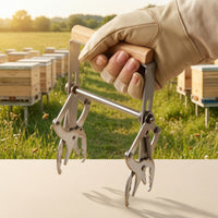 Frame Clamp Manual Frame Clamp with Wooden Handle Gripper Tool for Apiarists, Beehive Maintenance