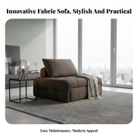 Easy-to-Clean Fabric Curved Sectional Minimalist Design Curved sectional Couch Plush Comfort Sofa dense foam padding for Apartment Dwellers, Homeowners, Interior Designers, Lounge Area