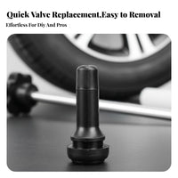 Heavy Duty Tire Valve Installation Removal Tool Professional Grade Tire Valve Tool Set Easy to Use for Mechanics, Garage, Roadside Emergency