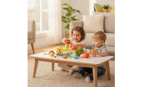 Textile Activity Box Educational Shape Sorter Soft Toy with Mushrooms for Nursery