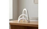 Resin Arch Bridge Ornament Nordic Resin Arch Ornament Modern Bridge Sculpture for Living Room, Entryway, Bookshelf
