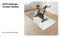 Noise Reducing Stationary Bike Mat Wear-Resistant Treadmill Mat Easy to Clean Treadmill Floor Protector Washable for Apartment Dwellers, Indoor, Living Room