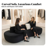 Minimalist & design Double-Sided curving Sofa Irregular Shape contourd sectional Sofa Deep Seat Lounge Seating Ergonomic for Interior Designers, Apartment Dwellers, Hotel Lobby, Reception Area, Retail retail outlet, Living Room