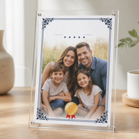 Acrylic A4/A5 Certificate Photo Frame with Stand or Wall Mount