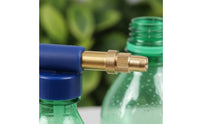 Adjustable Brass Nozzle Push-Pull Sprayer Wand Ergonomic Handle Manual Pump Watering Wand Sturdy Beverage Bottle Spray Head for Patio, Car Washing