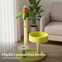 Scratch-Resistant Cat Tree with Space Capsule Stable and Secure Cat Tree Condo Easy to Assemble Sisal Scratching Post Structure Soft Textile for Indoor, Apartment, Living Room, Bedroom