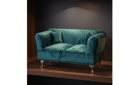 Sofa Jewelry Box Velvet Jewelry Organizer with Metal Legs Decorative for Bedside Table