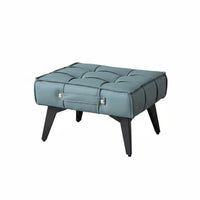 Light Luxury Design Round Upholstered Ottoman Multi-Functional Low Stool space-saving Size Footrest Padded Seat for aestheticaware Individuals, Apartment Dwellers, Homeowners, Living Room, Entryway, Bedroom, Vanity Area