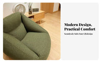 cleanable Inflatable Fabric Armchair Removable Cover Air Sofa Minimalist Design Indoor Seating Quick Inflation for Students, Renters, Living Room, Balcony, Apartment, film viewing