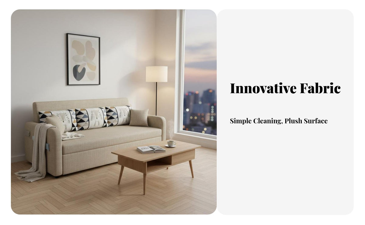 double-functionFunction Pull-extendable Sleeper with Storage Chaise Space-Saving Design Pull-extendable Sectional with Storage Sturdy Construction transformable Couch for Apartment Dwellers, Students, Homeowners, Small Spaces, Studio, Office