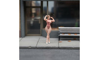 Athletic Woman Figurine Detailed Athletic Woman Figure Realistic Design Diorama Accessory for Model Hobbyists