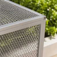Enclosure for Rabbits, Rodents and Puppies, Thickened Metal Dog Playpen 58 × 62 cm, Indoor Outdoor Cage with Openable Roof and Side Doors