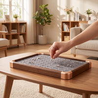 Jewelry Tray with Slots Wood-Grain Jewelry Display Tray Tabletop for Dresser