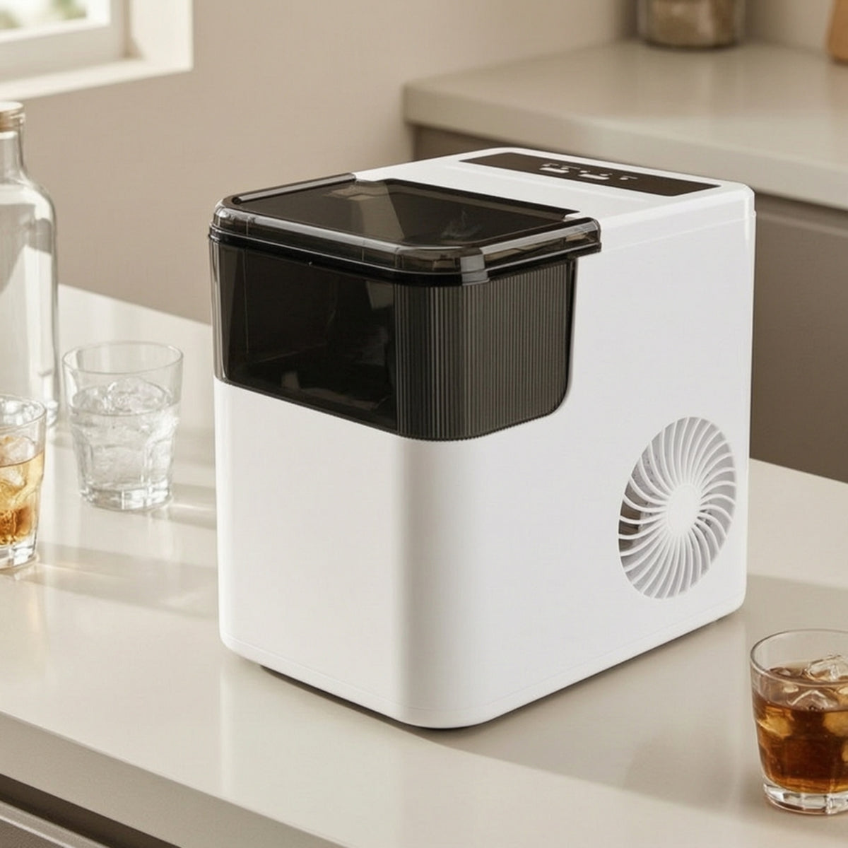 Portable Countertop Ice Maker Compact Countertop Ice Maker Small Appliance for Students, Kitchen, Office, Dorm Room