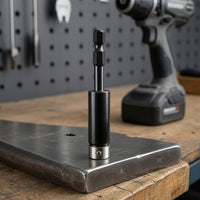 Universal Hex Shank Bit Holder Retaining Ball Rapid-Swap Adapter Metal End Hex Shank Adapter Black