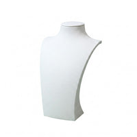 Short Neck Necklace Display Bust Sloping Shoulders Jewelry Display Bust Rectangular Base Necklace Holder Stand Matte