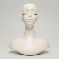 Female Mannequin Head Bust PVC Jewelry Display Head Sturdy