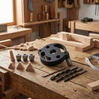 Vertical Drilling Drill Positioning Jig Adjustable Furniture Drill Guide Precision Wood Board Jig Anodized for Woodworkers