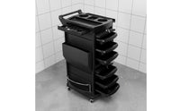 Lockable Salon Storage Effortless Cart to Move Salon Trolley Cart Space Saving Hair Stylist Trolley for Hairdressers, Barbershop