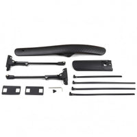 Streamlined Road Bike Mudguard Extended Profile Black Cycle Mudguard Textured Finish Curved Cycle Mudguard Mounting Hardware