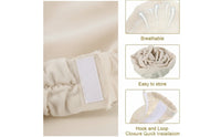 2 Pieces Chandelier Chain Cover Natural Cord Cover with Hook and Loop Closure Textile Cable Sleeve Neutral Rustic