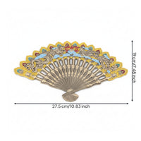Folding Hand Fan Traditional Chinese Folding Fan Antique-Style for Dancers