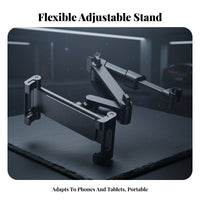 Adjustable Car Tablet Stand Hands-Effortless Viewing Car Headrest Tablet Mount Rear Seat Device Bracket Portable Backseat Phone