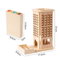 Focus Training Wooden Balance Stick Game Concentration Stick Balancing Game Toy Educational Plaything Fine Manual Skills for Kindergarten Children, Preschoolers, Kids, Classroom, Playroom