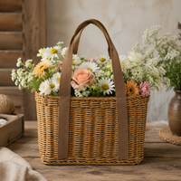 Brown Laundry Basket with Carrying Handles, Washing Hamper for Students, Versatile Storage for Decluttering
