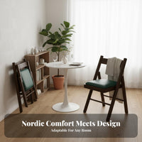Foldable Design Padded Folding Chair Space-Saving Upholstered Folding Chair Stackable foldable Seat adaptable for Apartment Dwellers, Office Workers, Small Apartments, Home Dining Areas, Conference Halls, Party Venues
