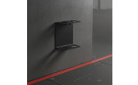 Home Gym Bar Wall Rack Matte Black Barbell Wall Rack Compact Vertical Barbell Holder for Athletes