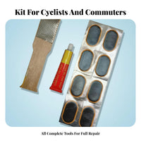 Inner Tube Cold Repair Piece Set Widely Compatible Bike Inner Tube Repair Piece Kit High-Viscosity Glue Vehicle Maintenance Supplies