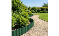 Wavy Garden Fence Edging Coiled Flexible Border Roll Decorative Plastic Garden Edging Rustproof for Gardeners, Homeowners, Flower Beds, Vegetable Patches