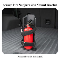 Car Fire Suppression Device Bracket Stable Fixation Car Fire Suppression Device Holder Trunk Storage Bracket Sturdy-Duty