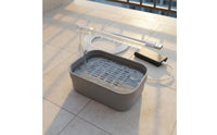 USB Powered Automatic Bird Shower Tub Easy to Install Parrot Bath Basin Plastic for Parrots, Lovebirds
