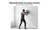 Space-Saving Design Wall-Mounted Electronic Punching Target Real-Time Display Smart Music Boxing Machine Rechargeable Wall Mounted Punching Target Shock-Absorbing for Adults, Families, Beginners, Home Gym