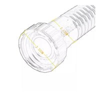 Hand Pump Hose with Fittings Flexible Corrugated Pump Hose Replacement for Paddleboarders