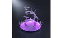 Tabletop Wind-Effect Base Translucent Display Base with USB Cable Illuminated Display Stand with USB Cable Stable for Collectors