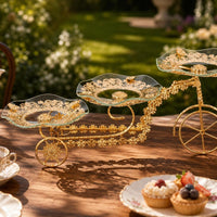 Pedal Fruit Stand European-Style Dessert Display Stand Decorative for Hosts