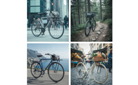 Cycling Front Fork Cargo Rack Metal Front Bike Cargo Rack Universal Fit for Tourists, Commuters