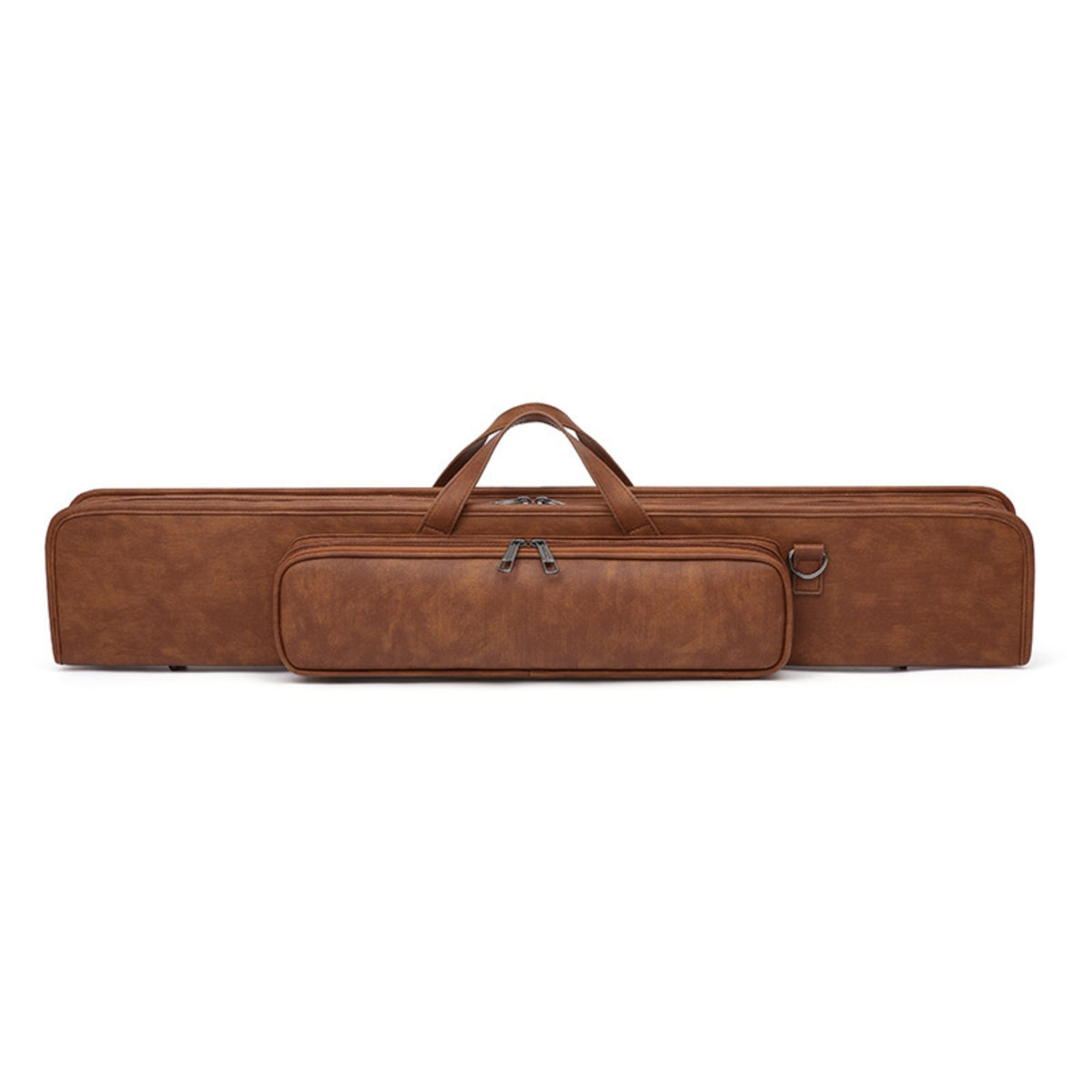 Pool Cue Bag Soft Cue Bag with Shoulder Strap Leather-Like Portable for League Nights, Travel