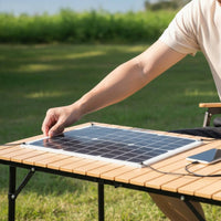 Flexible Photovoltaic Module Multiple Outputs Monocrystalline Photovoltaic Module High Efficiency Outdoor Equipment for RV Owners, Hikers, Camping